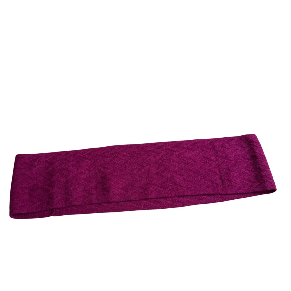 Muk Luks Magenta Pink Textured Chevron Knit Infinity Scarf Loop Neck Warmer